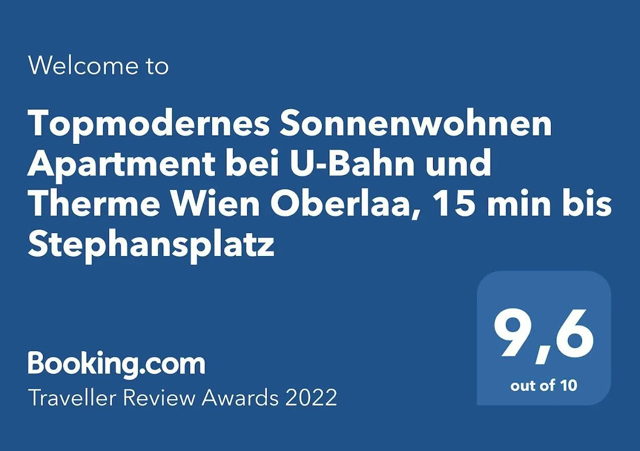 Topmodernes Sonnenwohnen Apartment Bei U-Bahn Und Therme Wien Oberlaa, 15 Min Bis Stephansplatz  Viena